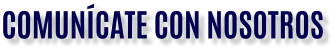 COMUNÍCATE CON NOSOTROS